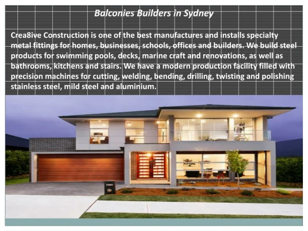 Balconies Builders in Sydney
