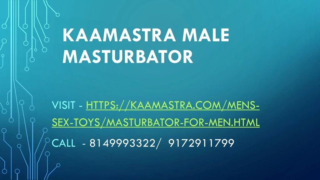 kaamastra male masturbator