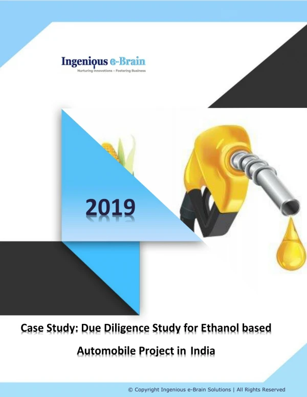 Due Diligence Case Study | Ethanol based Automobile Project in India
