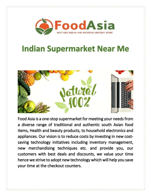 Best Indian Supermarket Near Me - FoodAsia