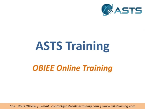 OBIEE Online Training-ASTS Training