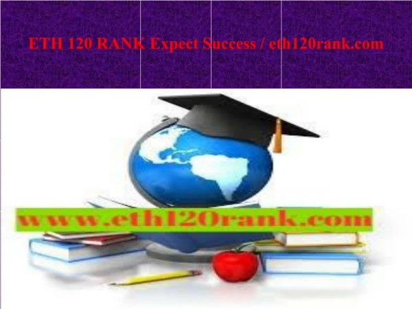 ETH 120 RANK Expect Success / eth120rank.com