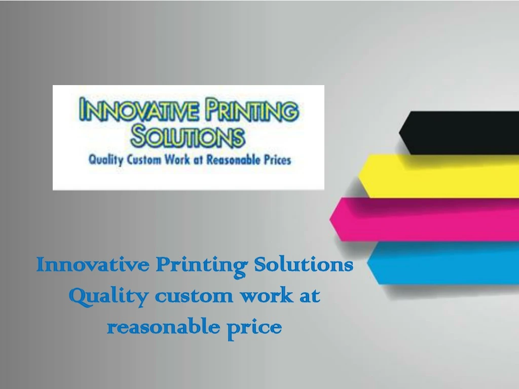 innovative printing solutions quality custom work