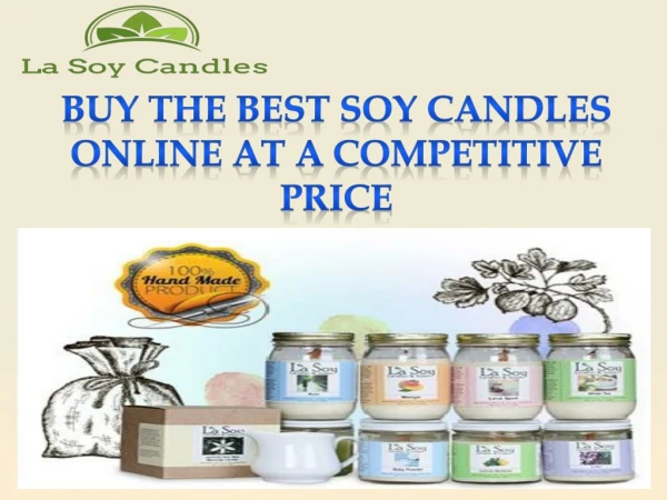 Buy the best Soy Candles online at a competitive price