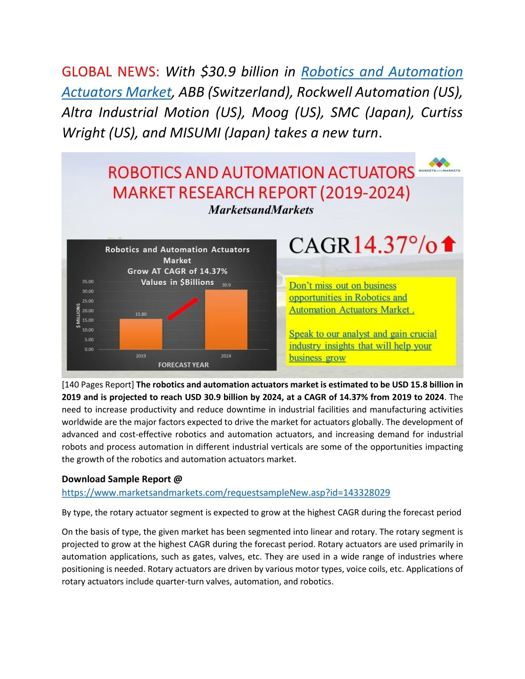 global news with 30 9 billion in robotics