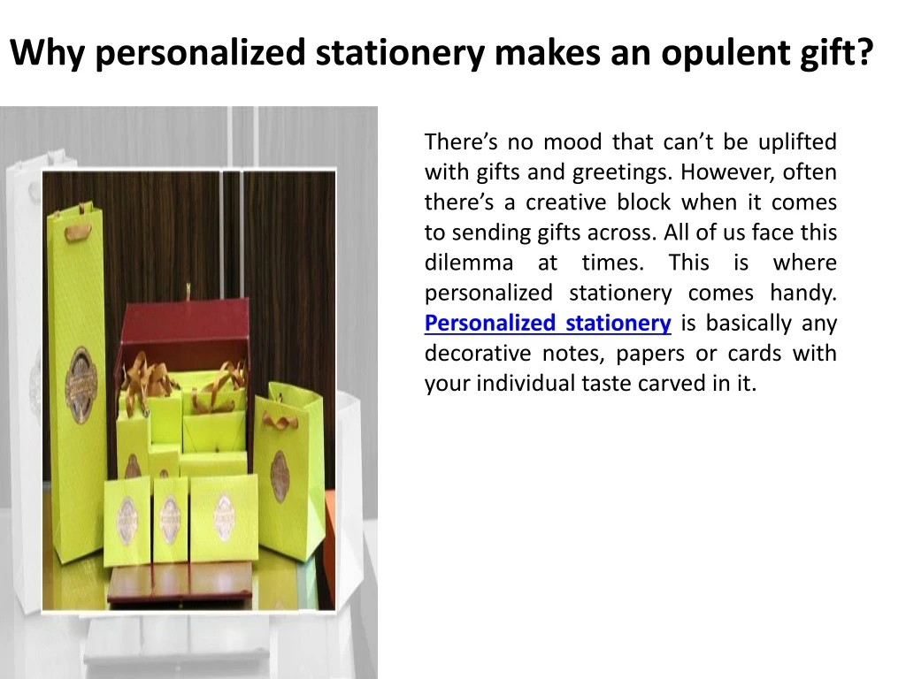 why personalized stationery makes an opulent gift