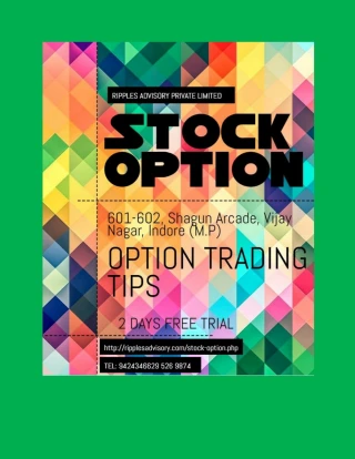 Best Stock Option Tips | Ripples Advisory Comprises Of Experts