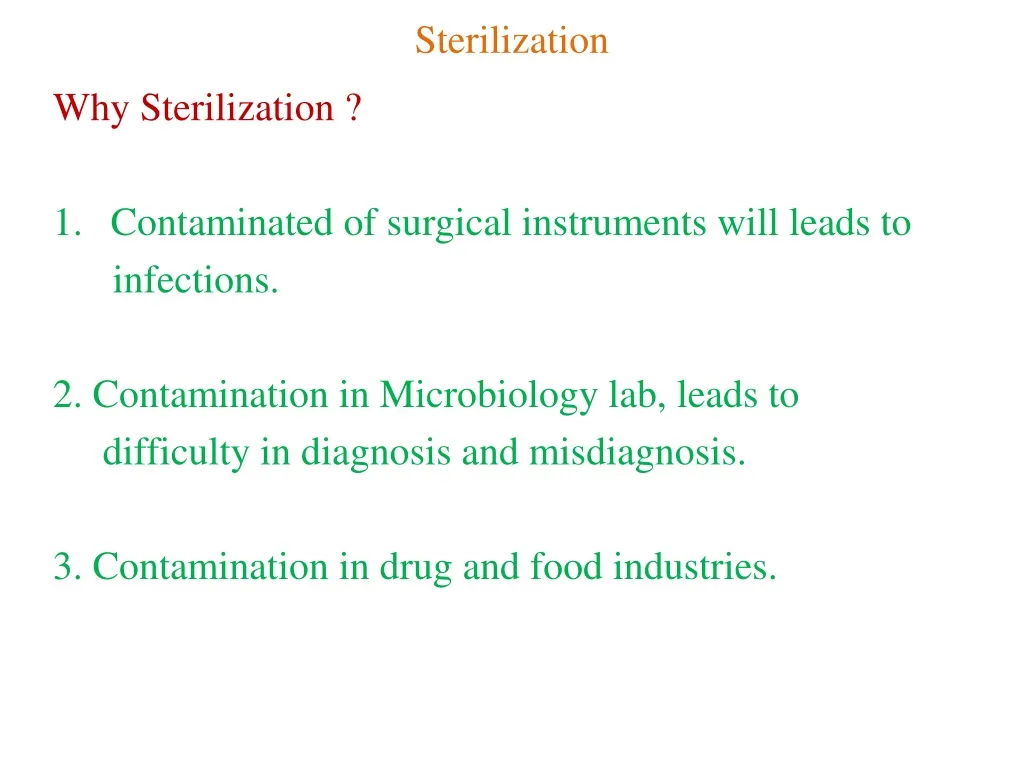 sterilization