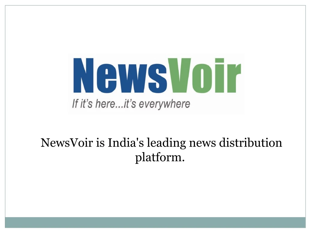 newsvoir is india s leading news distribution