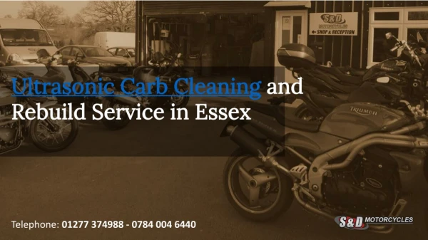 Ultrasonic Carb Cleaning in Essex
