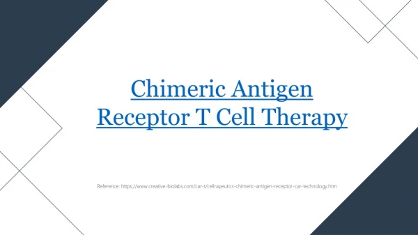 Chimeric antigen receptor t cell therapy
