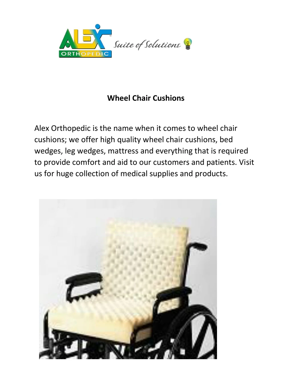 wheel chair cushions
