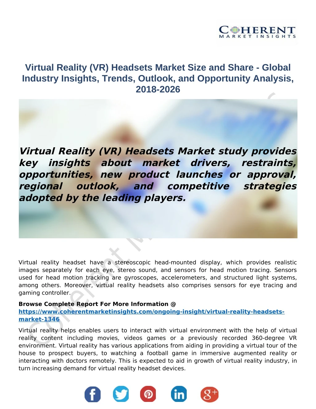 virtual reality vr headsets market size and share