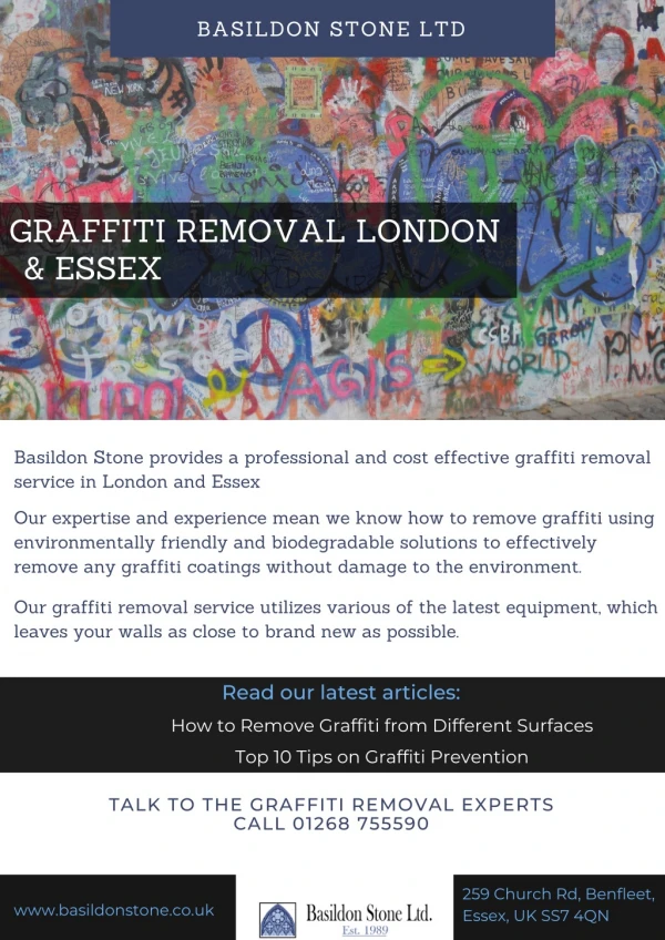 Graffiti Removal London & Essex