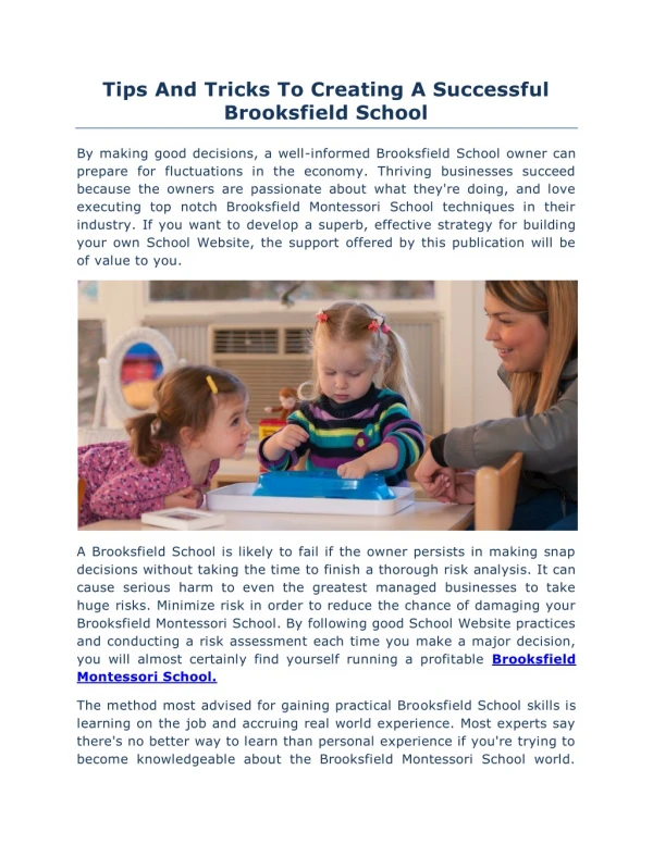 Brooksfield School