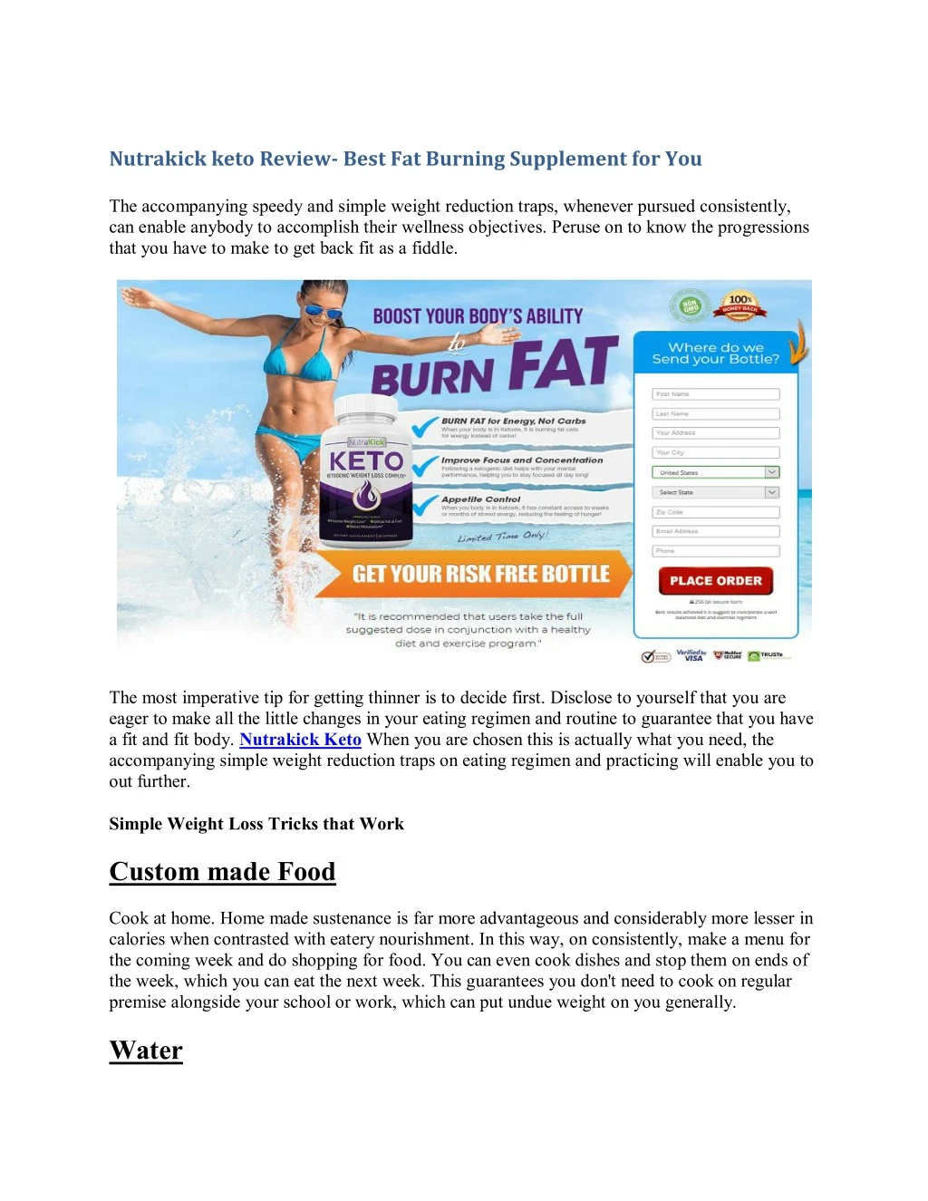 nutrakick keto review best fat burning supplement