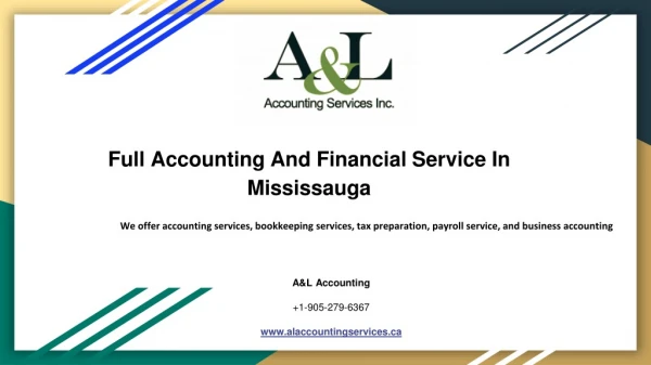 Accounting And Financial Services In Mississauga