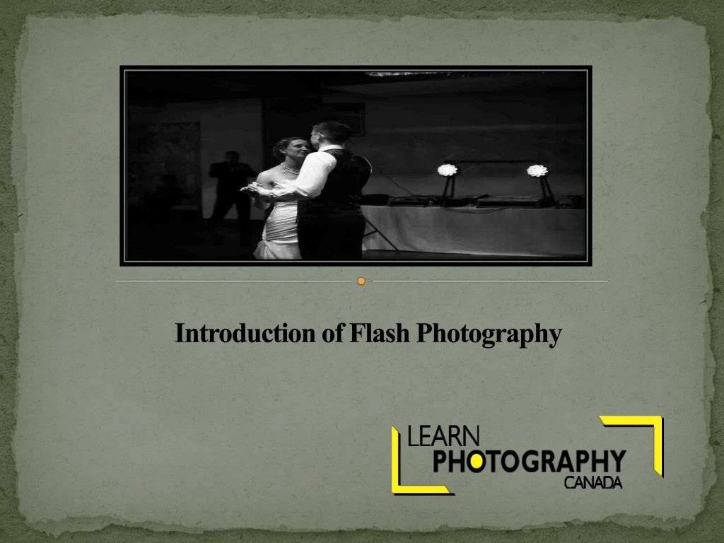 introduction of flash photography