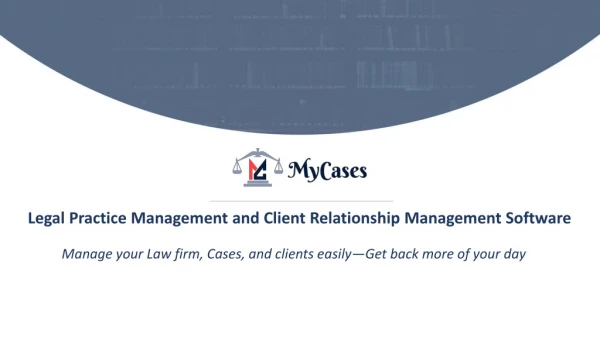 Mycases.online Legal Practice Management Software