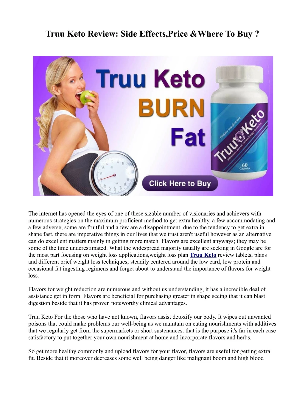 truu keto review side effects price where to buy