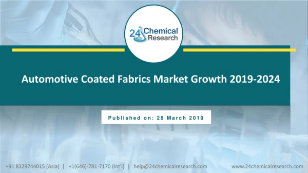 Automotive Coated Fabrics Market Growth 2019-2024