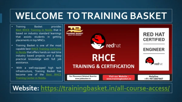 RHCE Training | RHCE Courses | RHCE Training Noida | Best RHCE Training Center in Noida