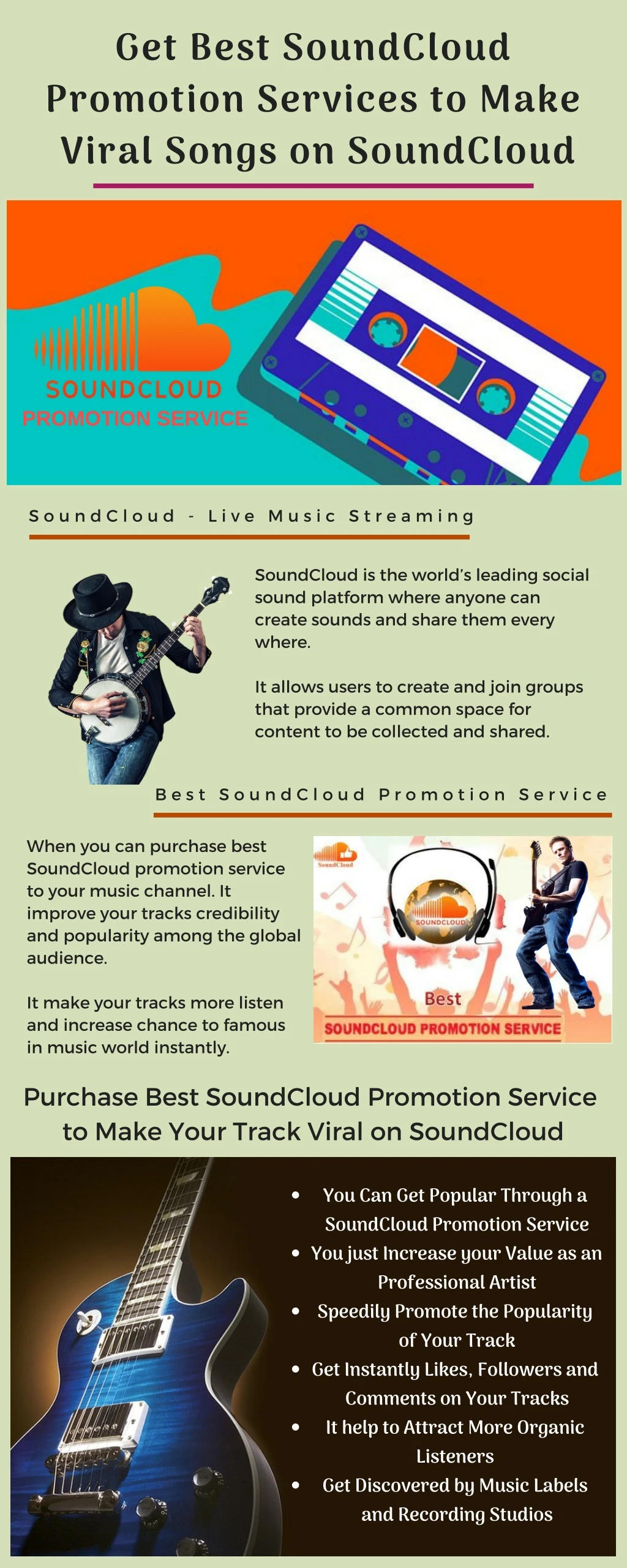 get best soundcloud promotion services to make