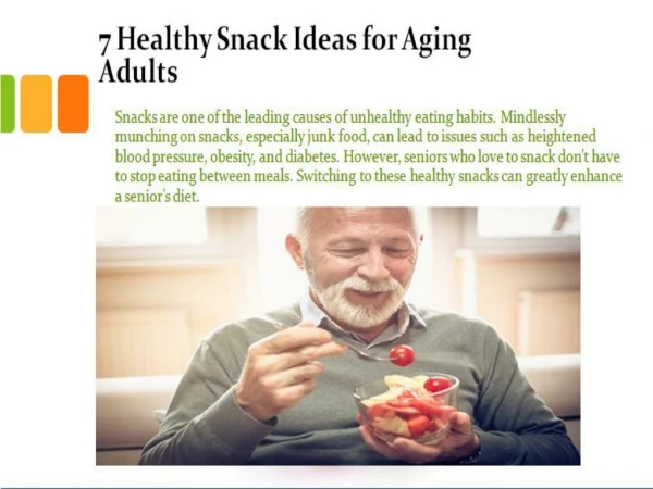 7 Healthy Snack Ideas for Aging Adults