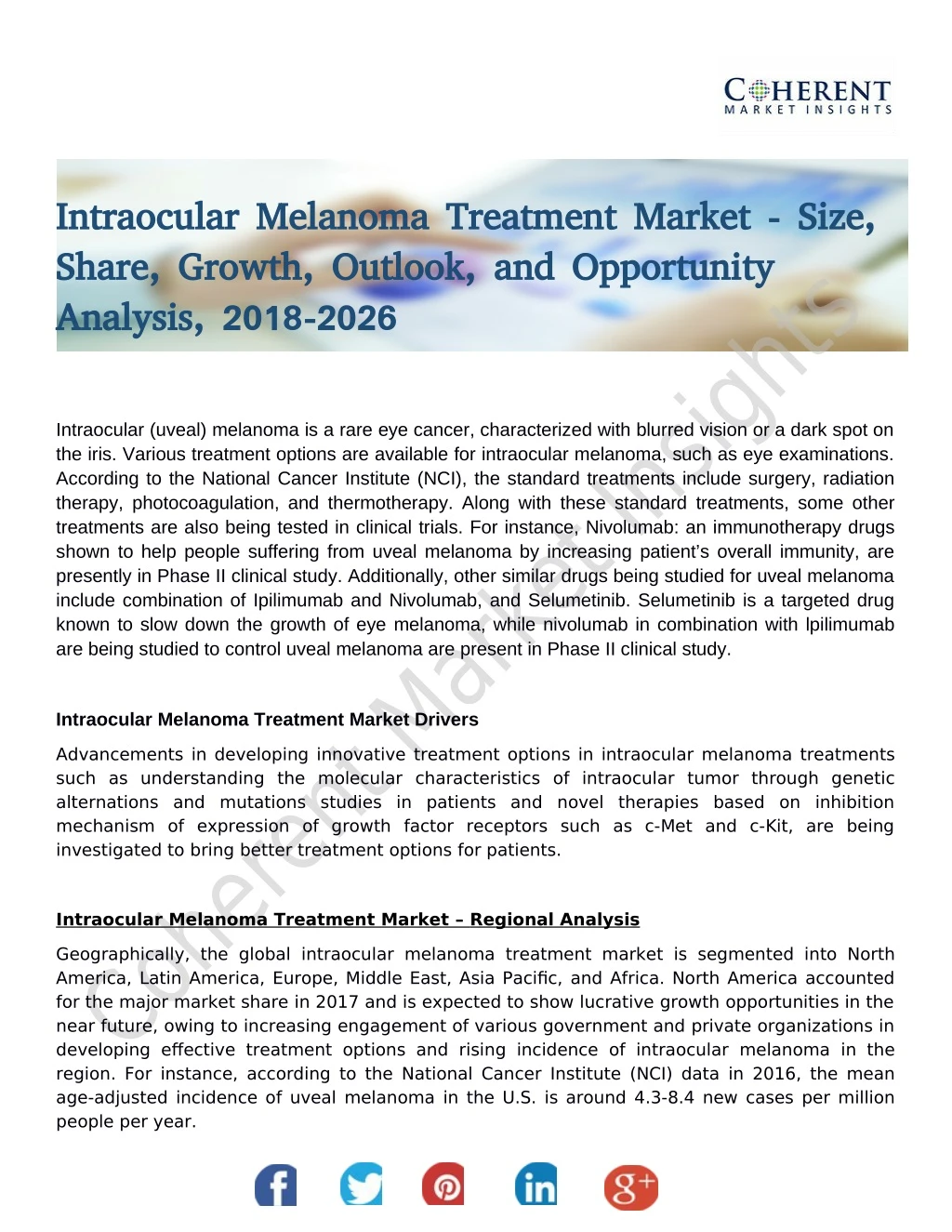 intraocular melanoma treatment market size