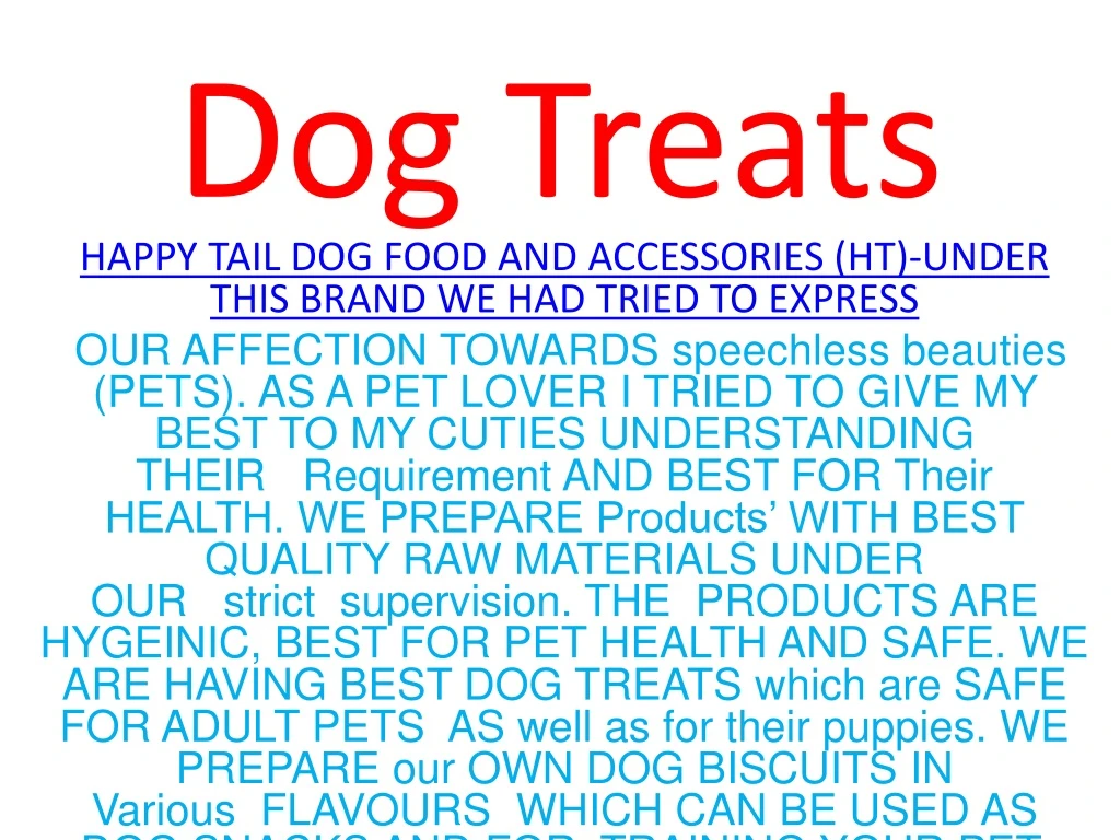 dog treats