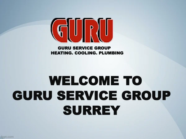 Plumbing & Drain Services in Surrey - Guru Service Group Surrey