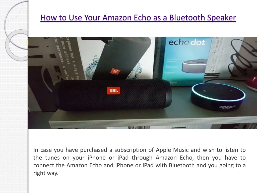 how to use your amazon echo as a bluetooth speaker