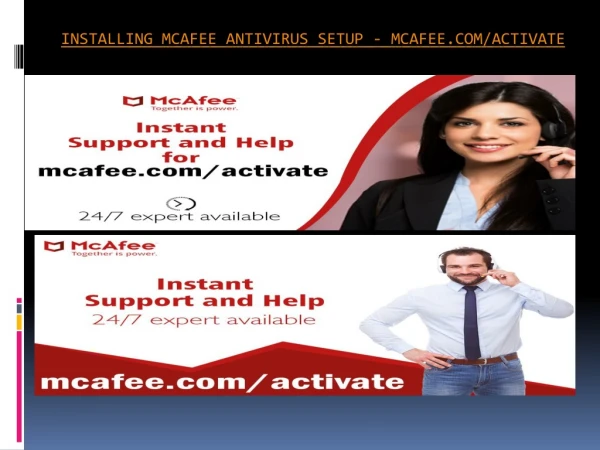 Installing mcafee antivirus setup - mcafee.com/activate