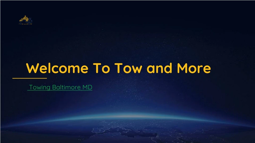 welcome to tow and more