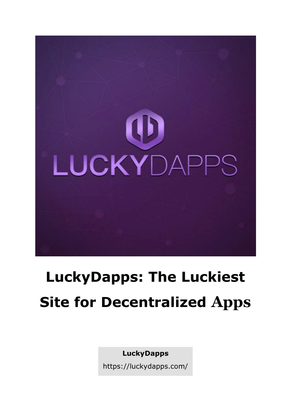 luckydapps the luckiest