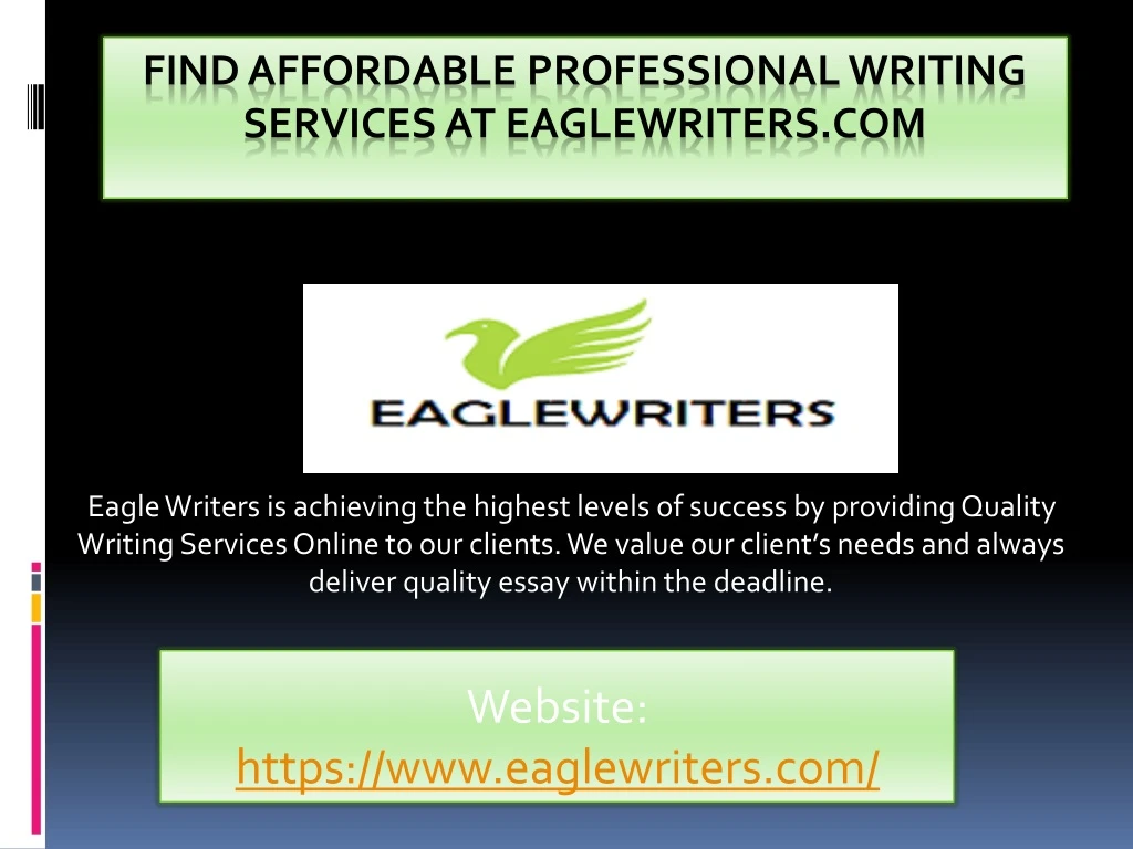 website https www eaglewriters com