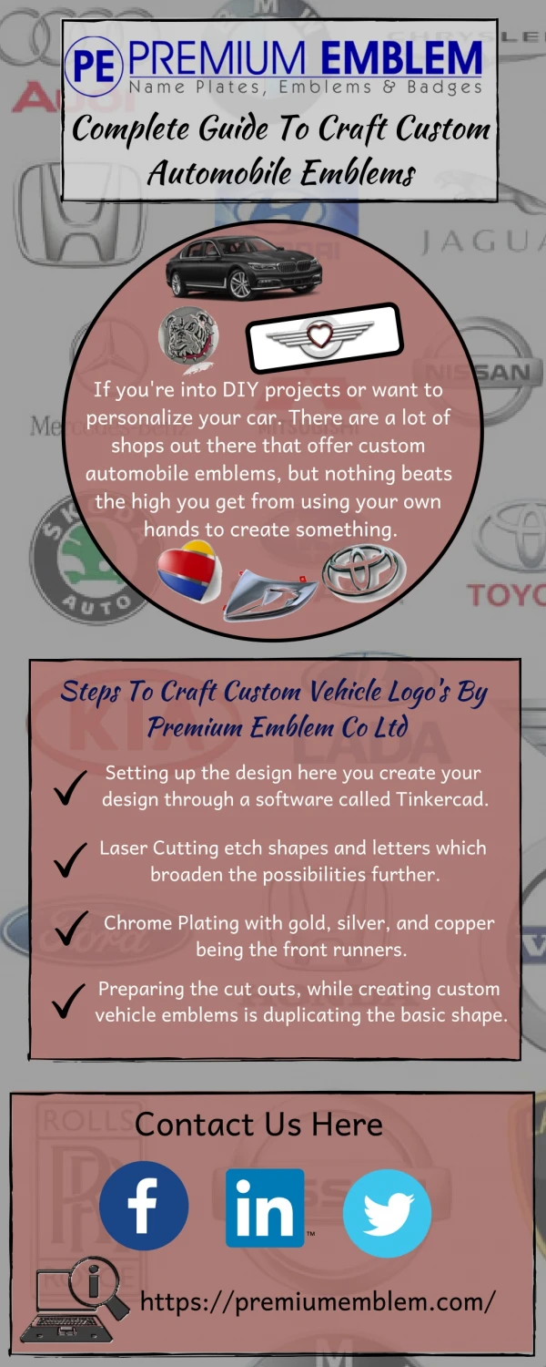 Process of Making Custom Automobile Emblems by Premium Emblem