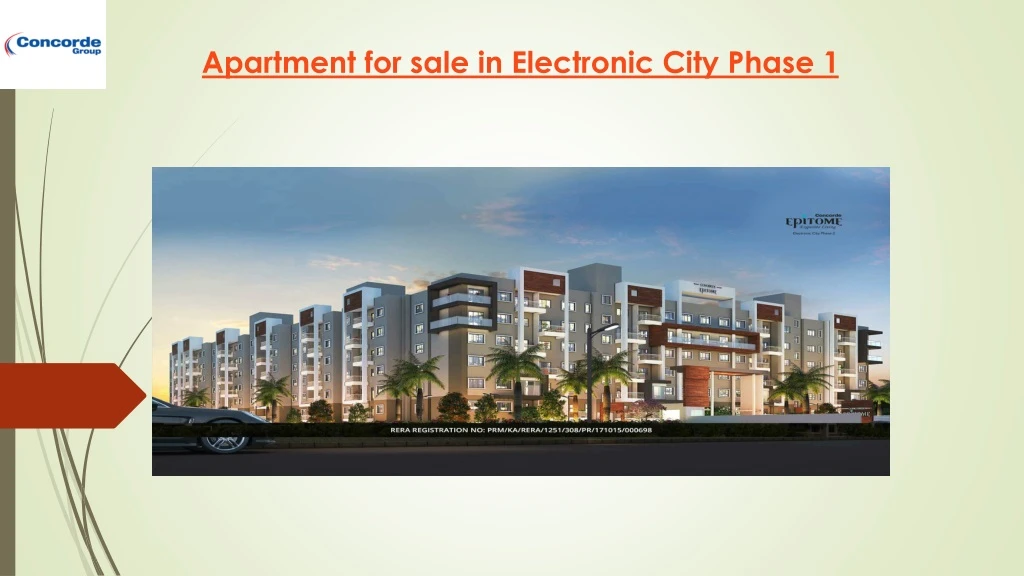 apartment for sale in electronic city phase 1