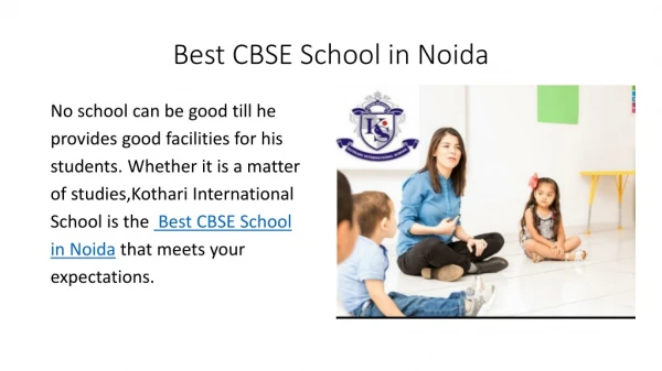Best CBSE Schools in Noida