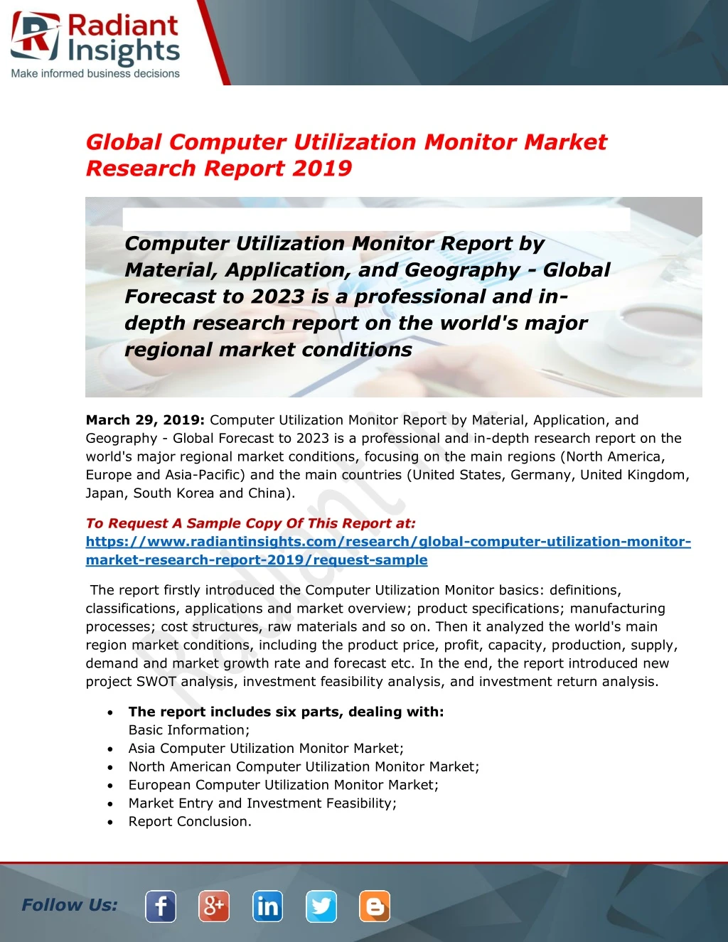 global computer utilization monitor market