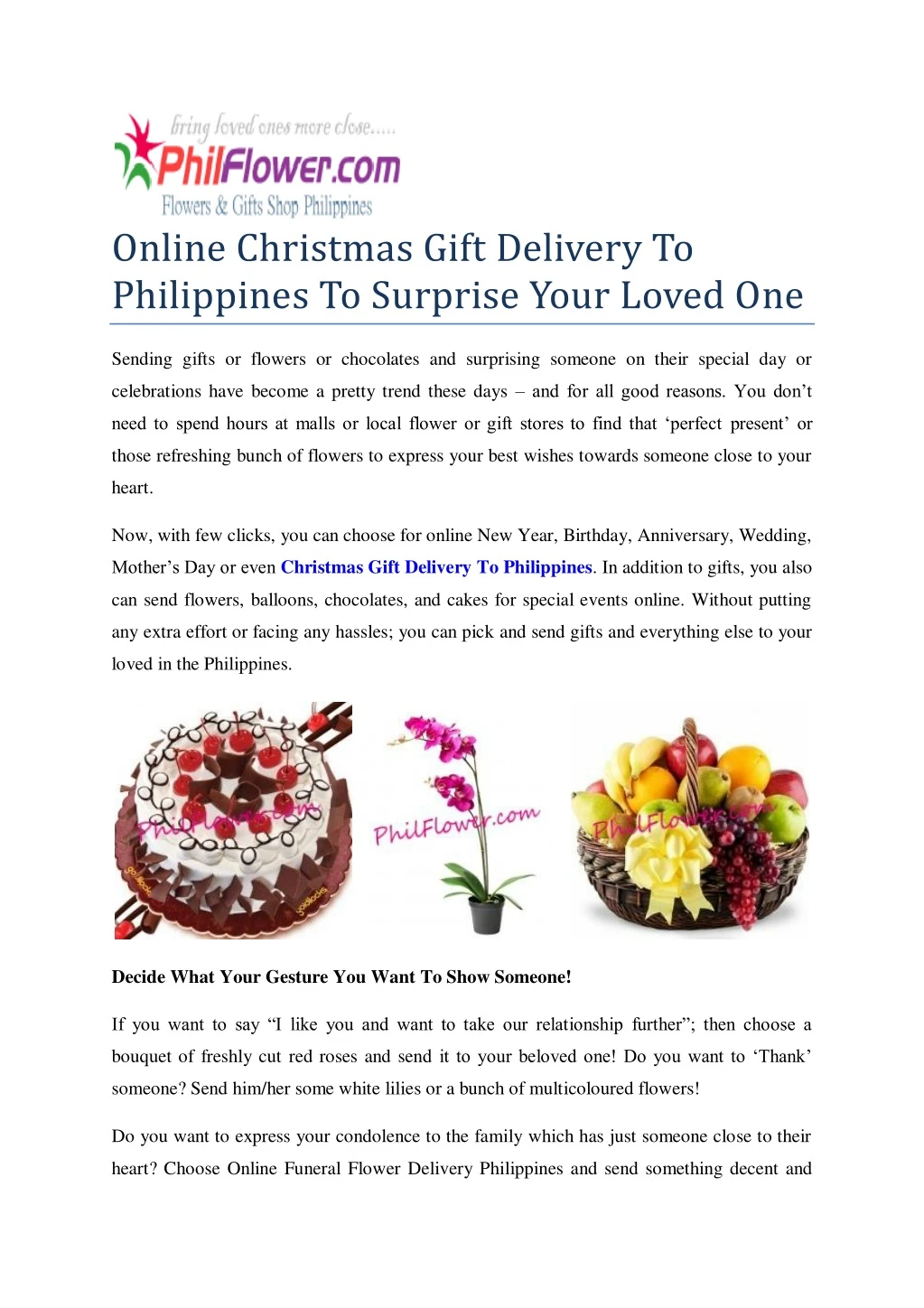 online christmas gift delivery to philippines