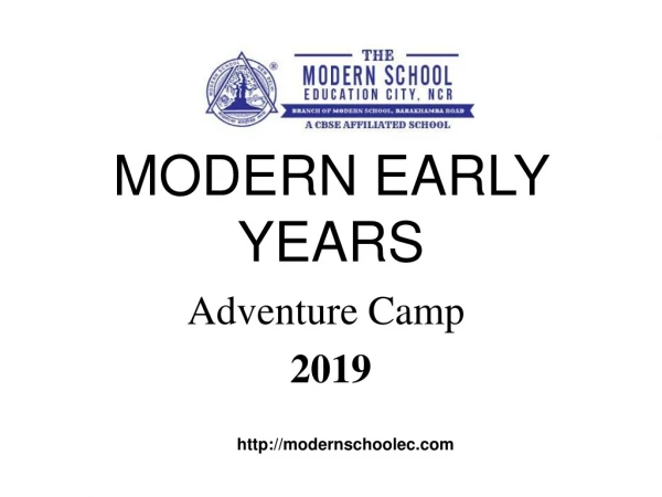 Modern Early Years Deepali adventure camp 2019