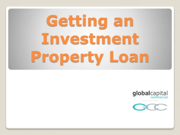 Getting an Investment Property Loan