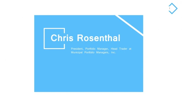 Chris Rosenthal UBS - Experienced Fixed Income Specialist
