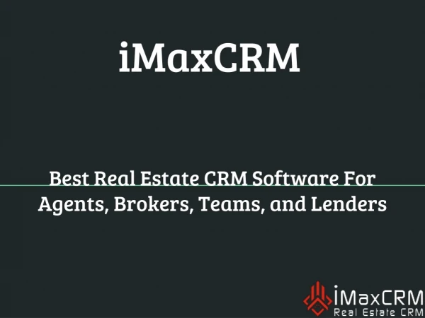 Real Estate Agents Software | iMaxCRM