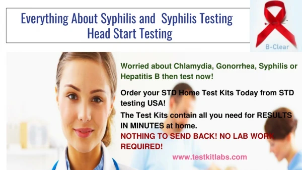 Everything About Syphilis and Syphilis Testing