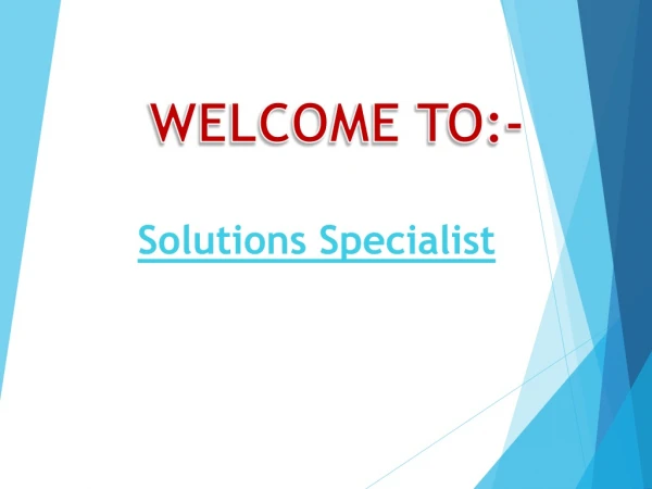 Solutions Specialist
