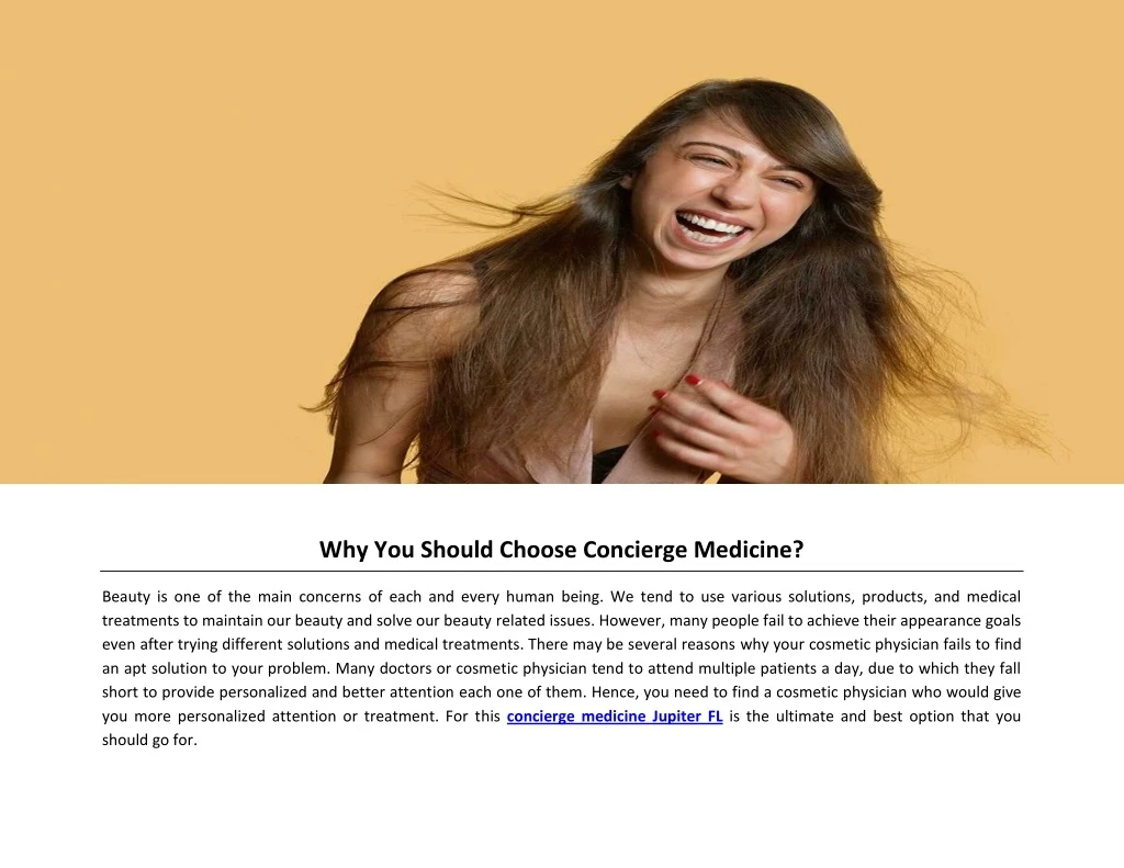 why you should choose concierge medicine