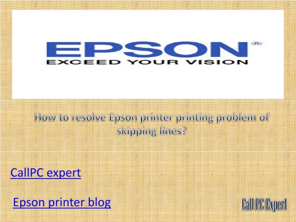 epson printer printing issue of skipping lines