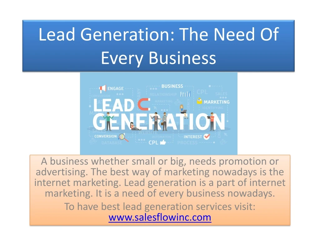 lead generation the need of every business